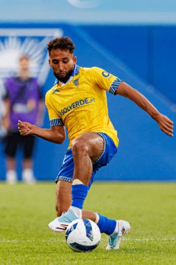 Liga Portekiz maçında GD Estoril Praia ve CF Estrela Amadora (Maciej Rogowski) takımları arasında Rafik Guitane görüldü)