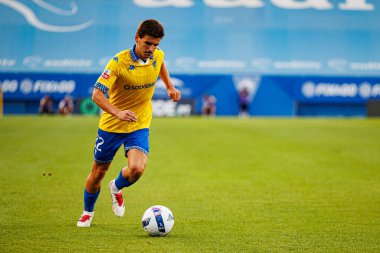 Pedro Carvalho, Liga Portekiz maçı sırasında GD Estoril Praia ve CF Estrela Amadora (Maciej Rogowski)