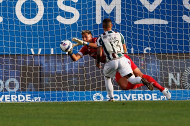 Joel Robles ve Alan Godoy Liga Portekiz maçı sırasında GD Estoril Praia ve CF Estrela Amadora (Maciej Rogowski)
