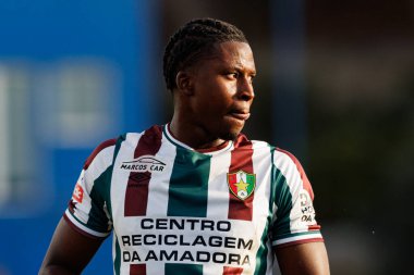 Sidny Lopes Cabral, Liga Portekiz maçı sırasında GD Estoril Praia ve CF Estrela Amadora (Maciej Rogowski)