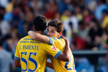 Tiago Parente ve Pedro Carvalho, Liga Portekiz maçında GD Estoril Praia ve CF Estrela Amadora (Maciej Rogowski)