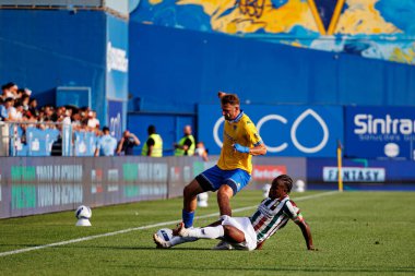 Nodar Lomanidze ve Jovane Cabral Liga Portekiz maçı sırasında GD Estoril Praia ve CF Estrela Amadora (Maciej Rogowski)
