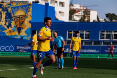 Pedro Carvalho, Liga Portekiz maçı sırasında GD Estoril Praia ve CF Estrela Amadora (Maciej Rogowski)