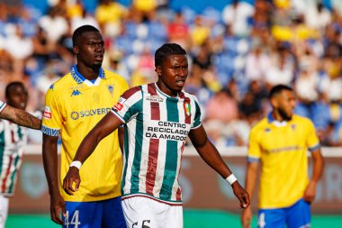 Kevin Boma ve Sidny Lopes Cabral Liga Portekiz maçı sırasında GD Estoril Praia ve CF Estrela Amadora (Maciej Rogowski)