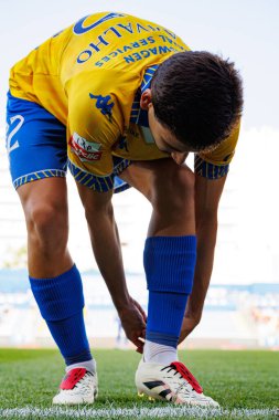 Pedro Carvalho, Liga Portekiz maçı sırasında GD Estoril Praia ve CF Estrela Amadora (Maciej Rogowski)