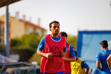 Joao Carvalho Liga Portekiz maçı sırasında GD Estoril Praia ve CF Estrela Amadora (Maciej Rogowski)