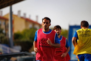 Joao Carvalho Liga Portekiz maçı sırasında GD Estoril Praia ve CF Estrela Amadora (Maciej Rogowski)