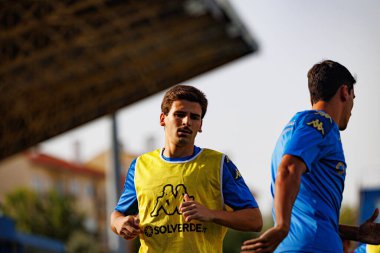 Pedro Carvalho, Liga Portekiz maçı sırasında GD Estoril Praia ve CF Estrela Amadora (Maciej Rogowski)