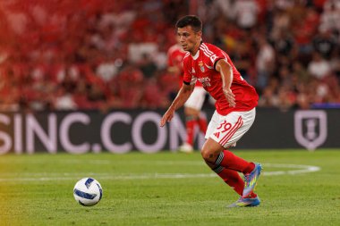 Henrique Araujo, Şampiyonlar Ligi üçüncü tur eleme maçında SL Benfica ve OGC Nice (Maciej Rogowski) arasında görüldü.)