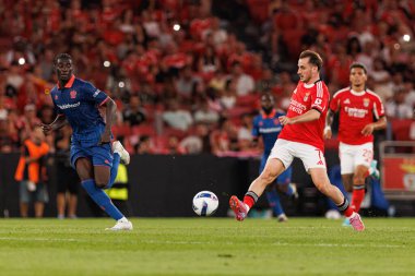 Kerem Akturkoglu Şampiyonlar Ligi üçüncü tur eleme maçında SL Benfica ve OGC Nice (Maciej Rogowski)