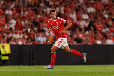 Henrique Araujo, Şampiyonlar Ligi üçüncü tur eleme maçında SL Benfica ve OGC Nice (Maciej Rogowski) arasında görüldü.)