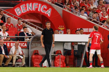 Bruno Lage ve Kerem Akturkoglu Şampiyonlar Ligi üçüncü tur eleme maçında SL Benfica ve OGC Nice (Maciej Rogowski)