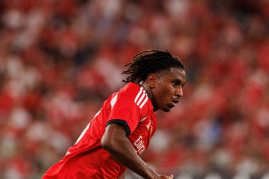 Leandro Barreiro, Şampiyonlar Ligi üçüncü tur eleme maçında SL Benfica ve OGC Nice (Maciej Rogowski) arasında görüldü.)