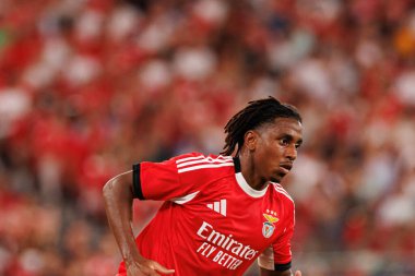 Leandro Barreiro, Şampiyonlar Ligi üçüncü tur eleme maçında SL Benfica ve OGC Nice (Maciej Rogowski) arasında görüldü.)