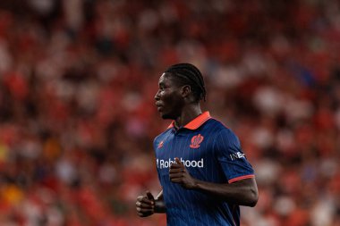 Kojo Peprah Oppong Şampiyonlar Ligi üçüncü tur eleme maçında SL Benfica ve OGC Nice (Maciej Rogowski) arasında görüldü.)