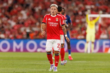 Gianluca Prestianni Şampiyonlar Ligi üçüncü tur eleme maçında SL Benfica ve OGC Nice (Maciej Rogowski)