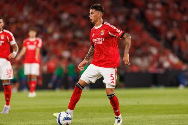 Enzo Barrenechea Şampiyonlar Ligi üçüncü tur eleme maçında SL Benfica ve OGC Nice (Maciej Rogowski) arasında görüldü.)