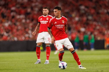 Enzo Barrenechea Şampiyonlar Ligi üçüncü tur eleme maçında SL Benfica ve OGC Nice (Maciej Rogowski) arasında görüldü.)