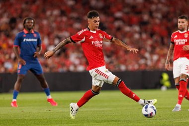 Enzo Barrenechea Şampiyonlar Ligi üçüncü tur eleme maçında SL Benfica ve OGC Nice (Maciej Rogowski) arasında görüldü.)