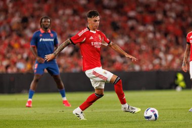 Enzo Barrenechea Şampiyonlar Ligi üçüncü tur eleme maçında SL Benfica ve OGC Nice (Maciej Rogowski) arasında görüldü.)