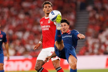 Richard Rios ve Tom Louchet Şampiyonlar Ligi üçüncü tur eleme maçında SL Benfica ve OGC Nice (Maciej Rogowski)