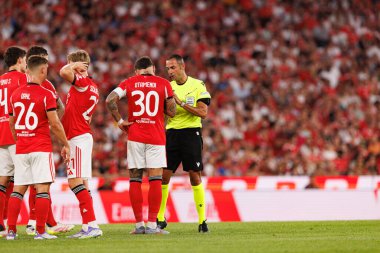 Nicolas Otamendi ve Marco Guida Şampiyonlar Ligi üçüncü tur eleme maçında SL Benfica ve OGC Nice (Maciej Rogowski)