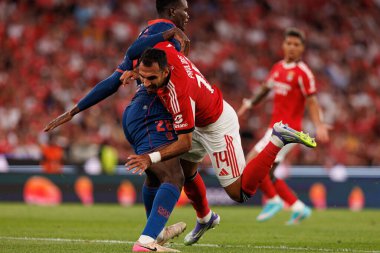 Vangelis Pavlidis Şampiyonlar Ligi üçüncü tur eleme maçında SL Benfica ve OGC Nice (Maciej Rogowski) arasında görüldü.)