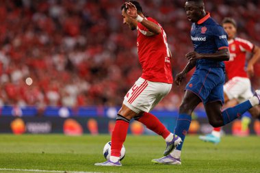 Vangelis Pavlidis Şampiyonlar Ligi üçüncü tur eleme maçında SL Benfica ve OGC Nice (Maciej Rogowski) arasında görüldü.)