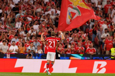 Andreas Schjelderup, Şampiyonlar Ligi üçüncü tur eleme maçında SL Benfica ve OGC Nice (Maciej Rogowski)