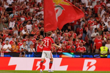 Andreas Schjelderup, Şampiyonlar Ligi üçüncü tur eleme maçında SL Benfica ve OGC Nice (Maciej Rogowski)