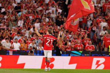 Andreas Schjelderup, Şampiyonlar Ligi üçüncü tur eleme maçında SL Benfica ve OGC Nice (Maciej Rogowski)