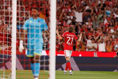 Andreas Schjelderup, Şampiyonlar Ligi üçüncü tur eleme maçında SL Benfica ve OGC Nice (Maciej Rogowski)