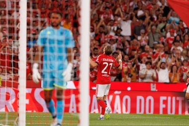 Andreas Schjelderup, Şampiyonlar Ligi üçüncü tur eleme maçında SL Benfica ve OGC Nice (Maciej Rogowski)