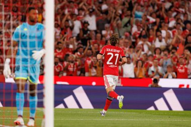 Andreas Schjelderup, Şampiyonlar Ligi üçüncü tur eleme maçında SL Benfica ve OGC Nice (Maciej Rogowski)