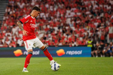 Enzo Barrenechea Şampiyonlar Ligi üçüncü tur eleme maçında SL Benfica ve OGC Nice (Maciej Rogowski) arasında görüldü.)