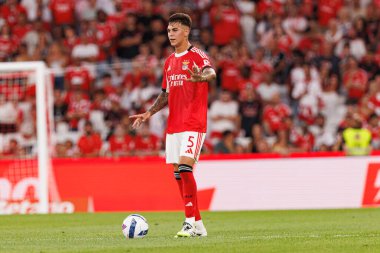 Enzo Barrenechea Şampiyonlar Ligi üçüncü tur eleme maçında SL Benfica ve OGC Nice (Maciej Rogowski) arasında görüldü.)