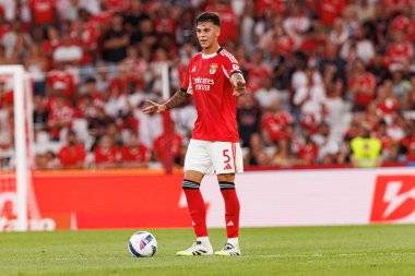 Enzo Barrenechea Şampiyonlar Ligi üçüncü tur eleme maçında SL Benfica ve OGC Nice (Maciej Rogowski) arasında görüldü.)