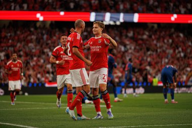 Fredrik Aursnes ve Andreas Schjelderup, Şampiyonlar Ligi üçüncü tur eleme maçında SL Benfica ve OGC Nice (Maciej Rogowski)