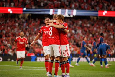 Fredrik Aursnes ve Andreas Schjelderup, Şampiyonlar Ligi üçüncü tur eleme maçında SL Benfica ve OGC Nice (Maciej Rogowski)