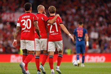 Fredik Aursnes ve Andreas Schjelderup, Şampiyonlar Ligi üçüncü tur eleme maçında SL Benfica ve OGC Nice (Maciej Rogowski)