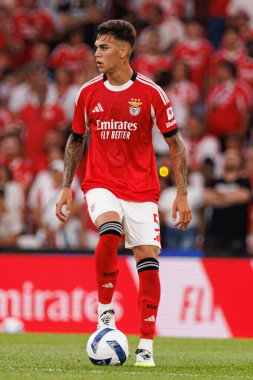 Enzo Barrenechea Şampiyonlar Ligi üçüncü tur eleme maçında SL Benfica ve OGC Nice (Maciej Rogowski) arasında görüldü.)