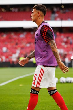 Enzo Barrenechea Şampiyonlar Ligi üçüncü tur eleme maçında SL Benfica ve OGC Nice (Maciej Rogowski) arasında görüldü.)