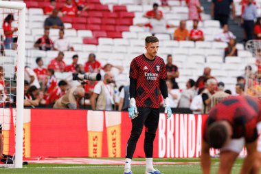 Anatoliy Trubin Şampiyonlar Ligi üçüncü tur eleme maçında SL Benfica ve OGC Nice (Maciej Rogowski)