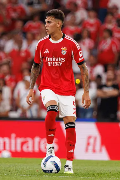 Enzo Barrenechea Şampiyonlar Ligi üçüncü tur eleme maçında SL Benfica ve OGC Nice (Maciej Rogowski) arasında görüldü.)