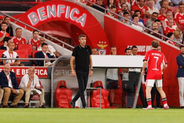 Bruno Lage ve Kerem Akturkoglu Şampiyonlar Ligi üçüncü tur eleme maçında SL Benfica ve OGC Nice (Maciej Rogowski)