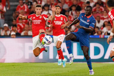 Samuel Dahl ve Antoine Mendy Şampiyonlar Ligi üçüncü tur eleme maçında SL Benfica ve OGC Nice (Maciej Rogowski)