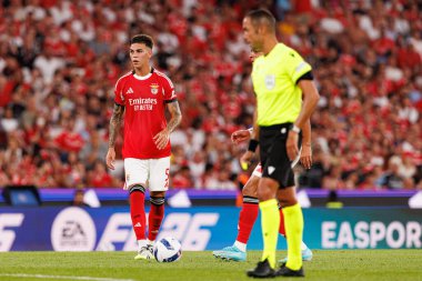 Enzo Barrenechea Şampiyonlar Ligi üçüncü tur eleme maçında SL Benfica ve OGC Nice (Maciej Rogowski) arasında görüldü.)