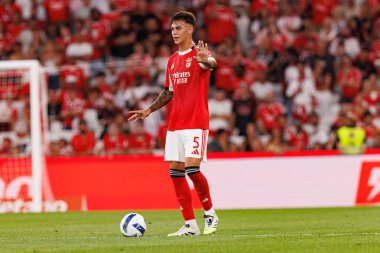 Enzo Barrenechea Şampiyonlar Ligi üçüncü tur eleme maçında SL Benfica ve OGC Nice (Maciej Rogowski) arasında görüldü.)