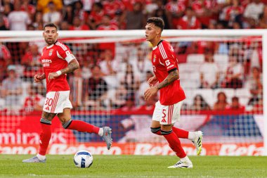 Nicolas Otamendi ve Enzo Barrenechea Şampiyonlar Ligi üçüncü tur eleme maçında SL Benfica ve OGC Nice (Maciej Rogowski)