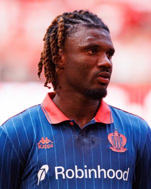 Terem Moffi Şampiyonlar Ligi üçüncü tur eleme maçında SL Benfica ve OGC Nice (Maciej Rogowski) arasında görüldü.)